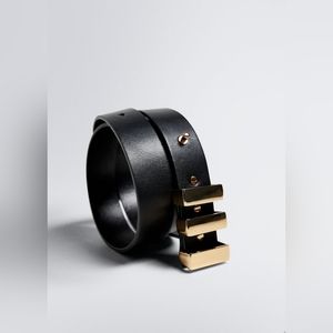 Mango [S] Belt  with geometric buckle
